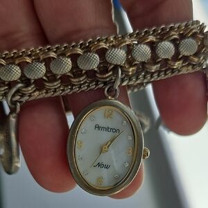 Armitron Women's Gold and Silver Watch Bracelet